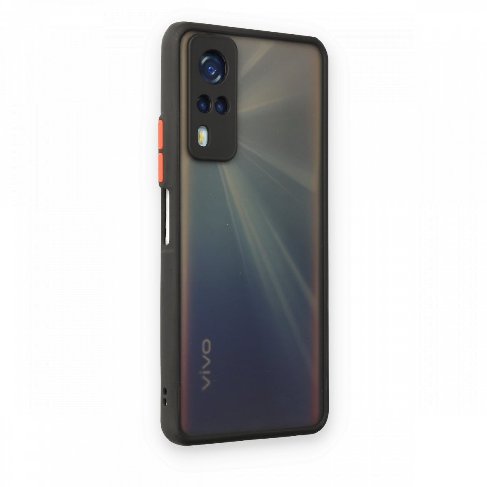  Vivo Y53S Kılıf Montreal Silikon Kapak - Siyah