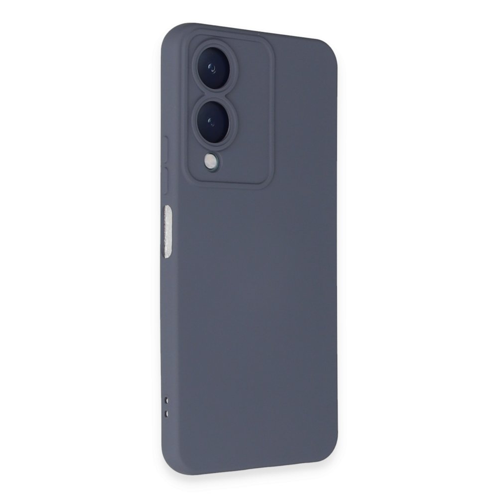 Vivo Y17S Kılıf Nano içi Kadife Silikon - Gri Vivo Y17S Kılıf Nano içi Kadife Silikon - Gri