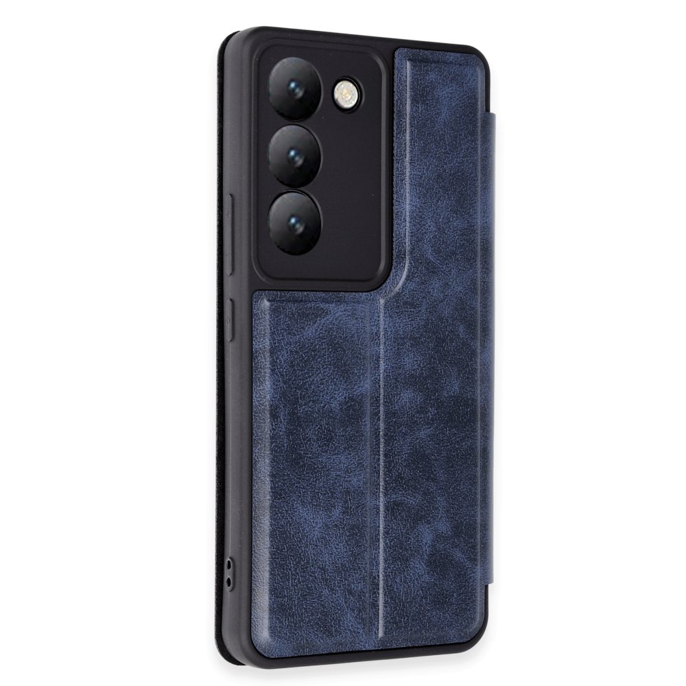  Vivo V30 Lite 4G Kılıf Flip Cover - Lacivert