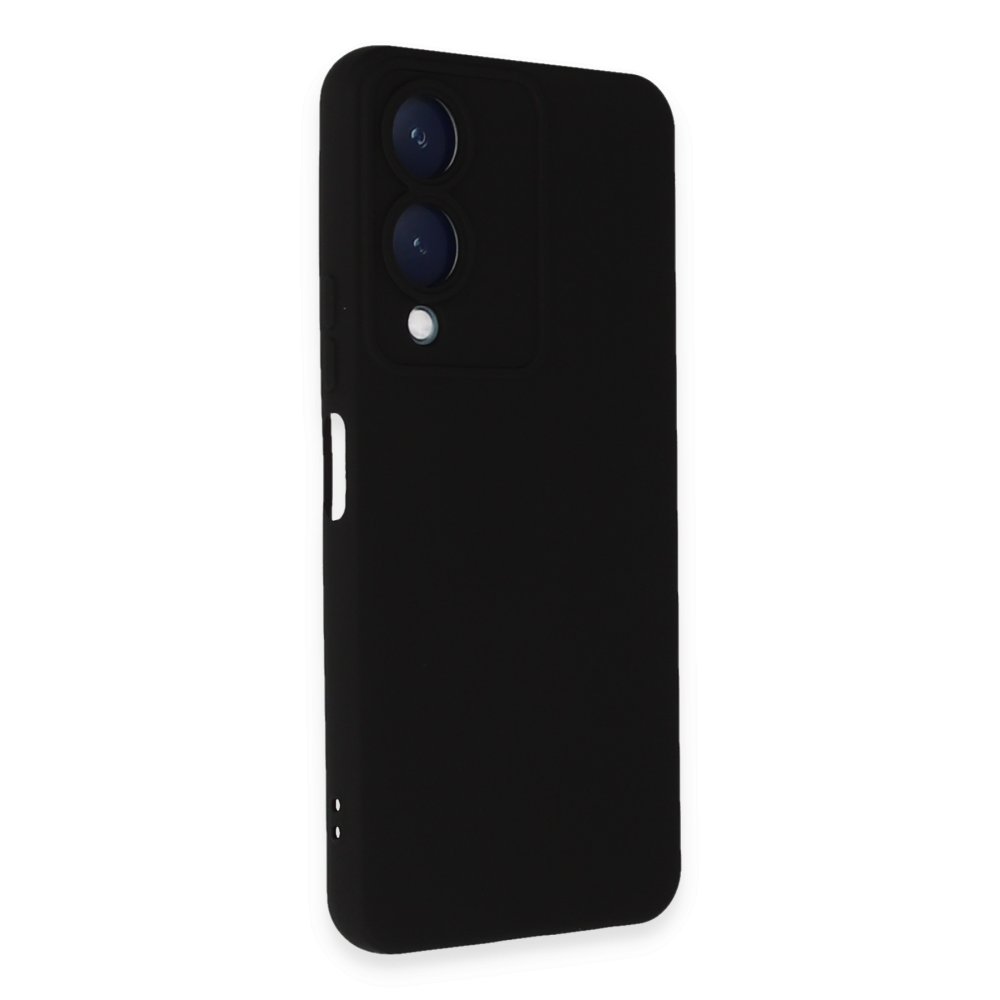 Vivo Y17S Kılıf Nano içi Kadife Silikon - Siyah Vivo Y17S Kılıf Nano içi Kadife Silikon - Siyah