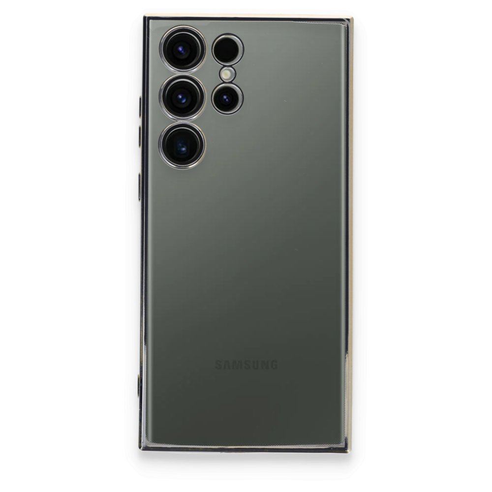  Samsung Galaxy S24 Ultra Kılıf Razer Lensli Silikon - Gold
