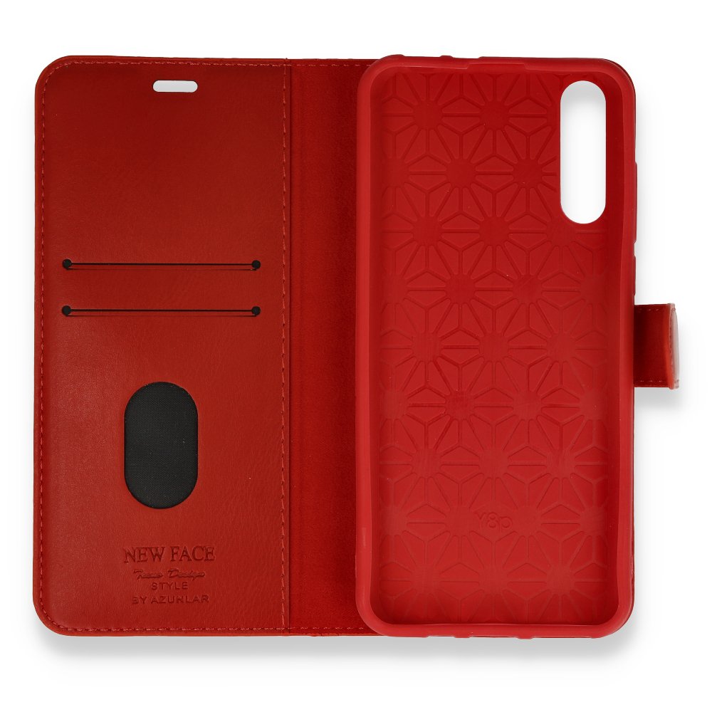  Huawei Y8P Kılıf Trend S Plus Kapaklı Kılıf - Kırmızı