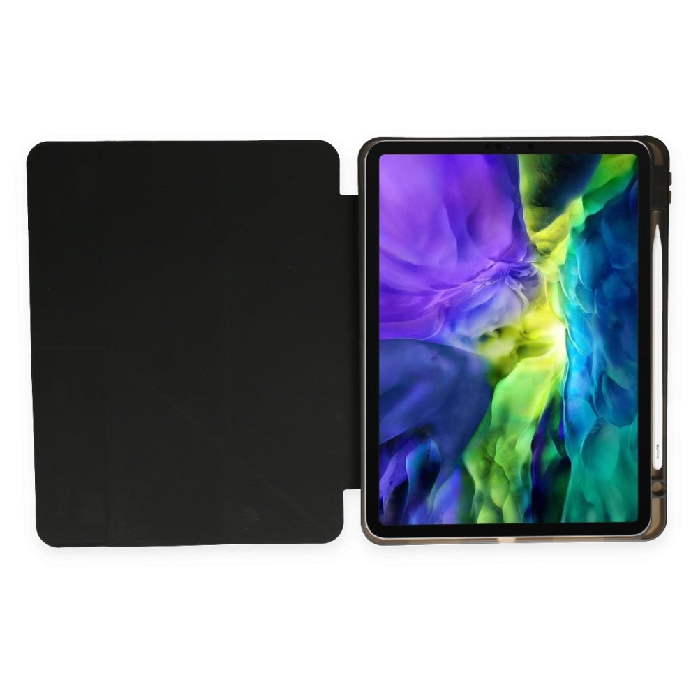 iPad Pro 13 (2024) Kılıf Kalemlikli Mars Tablet Kılıfı - Siyah iPad Pro 13 (2024) Kılıf Kalemlikli Mars Tablet Kılıfı - Siyah