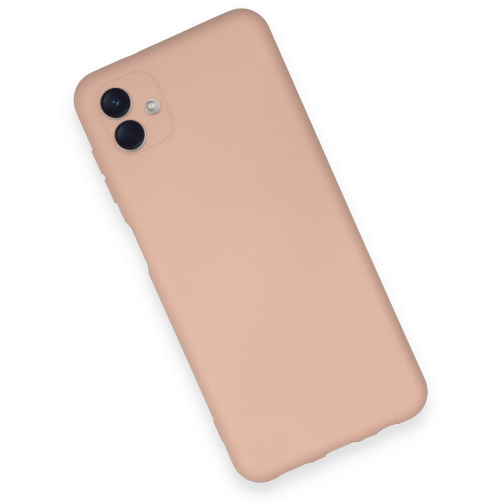  Samsung Galaxy A04 Kılıf Nano içi Kadife Silikon - Pudra