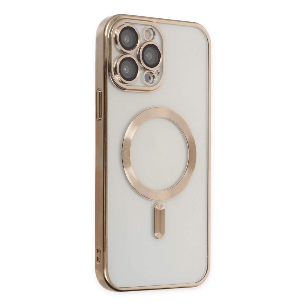 iPhone 13 Pro Kılıf Kross Magneticsafe Kapak - Gold iPhone 13 Pro Kılıf Kross Magneticsafe Kapak - Gold