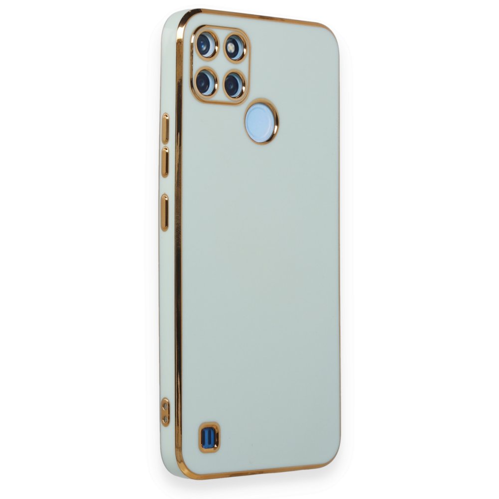  Realme C21Y Kılıf Volet Silikon - Açık Yeşil