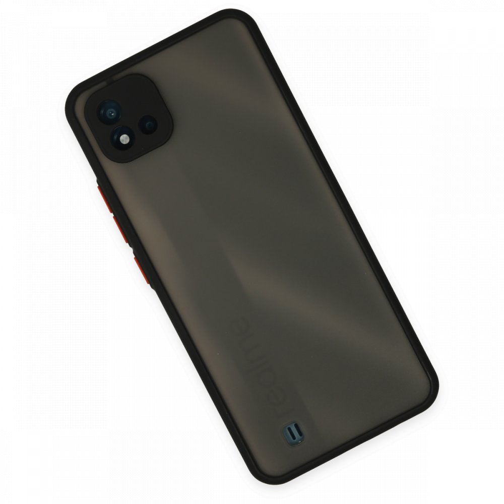 Realme C11 2021 Kılıf Montreal Silikon Kapak - Siyah  Realme C11 2021 Kılıf Montreal Silikon Kapak - Siyah