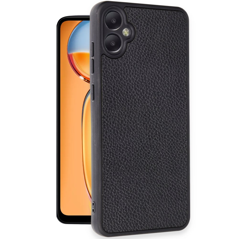  Samsung Galaxy A05 Kılıf Aras Deri Kapak - Siyah