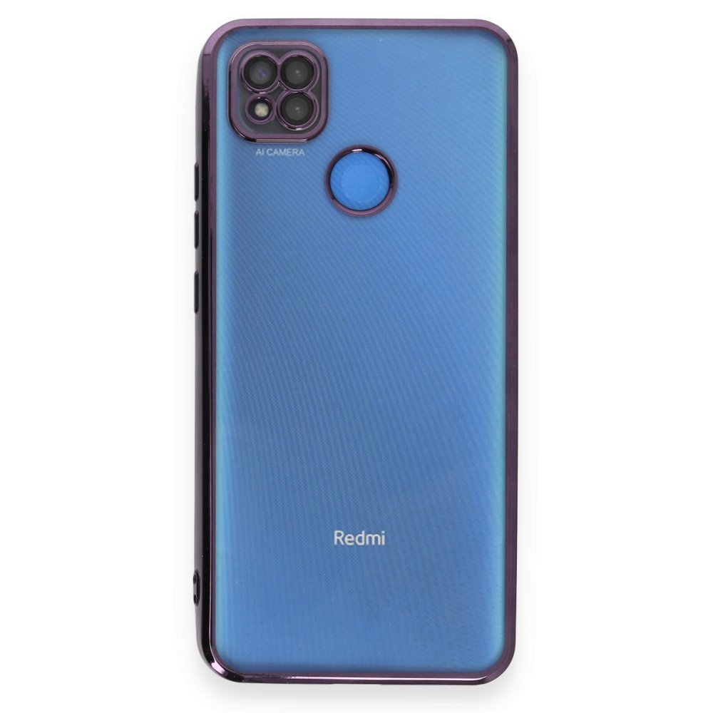 Redmi 9C Kılıf Razer Lensli Silikon - Mor