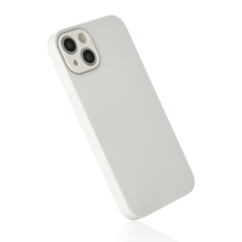  iPhone 14 Plus Kılıf Glass Kapak - Beyaz