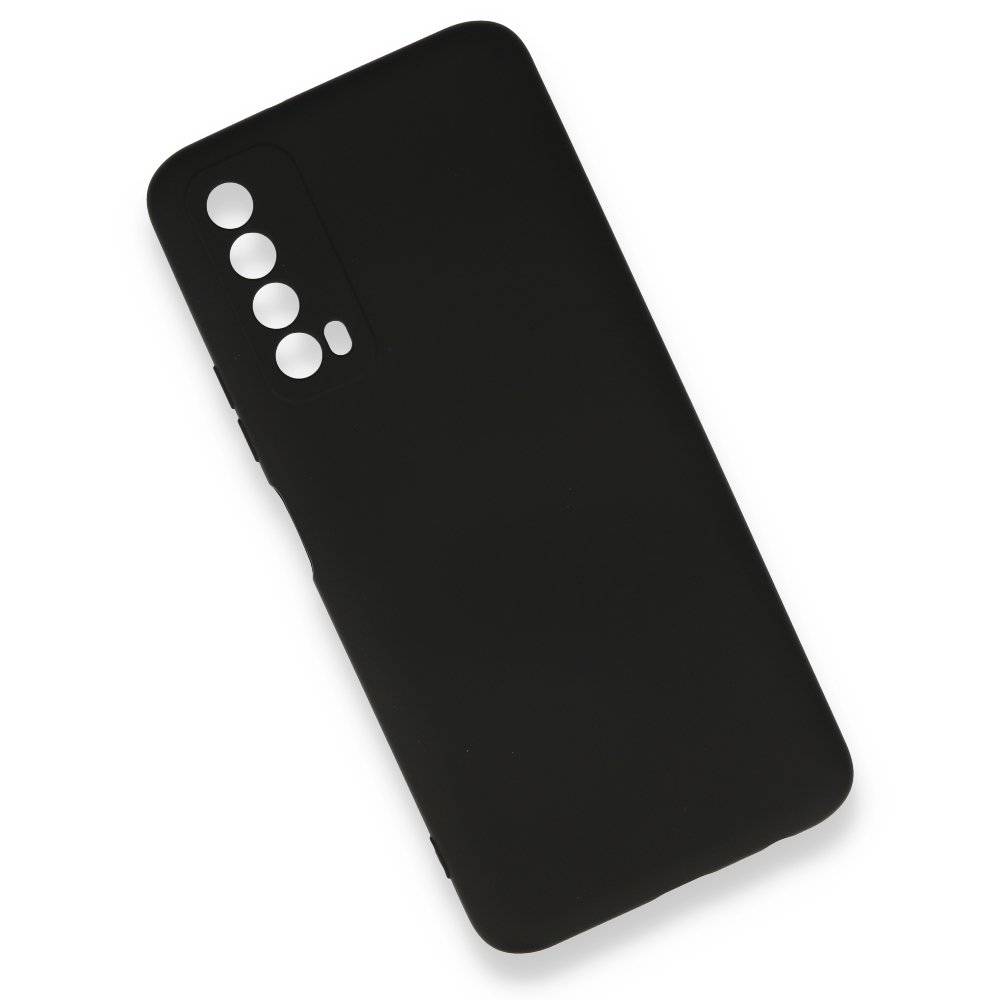 Huawei P Smart 2021 Kılıf Nano içi Kadife Silikon - Siyah  Huawei P Smart 2021 Kılıf Nano içi Kadife Silikon - Siyah