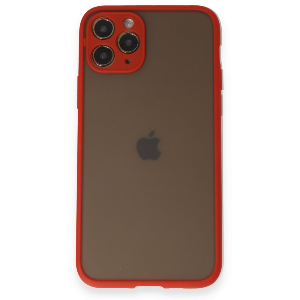  iPhone 11 Pro Kılıf Montreal Silikon Kapak - Kırmızı