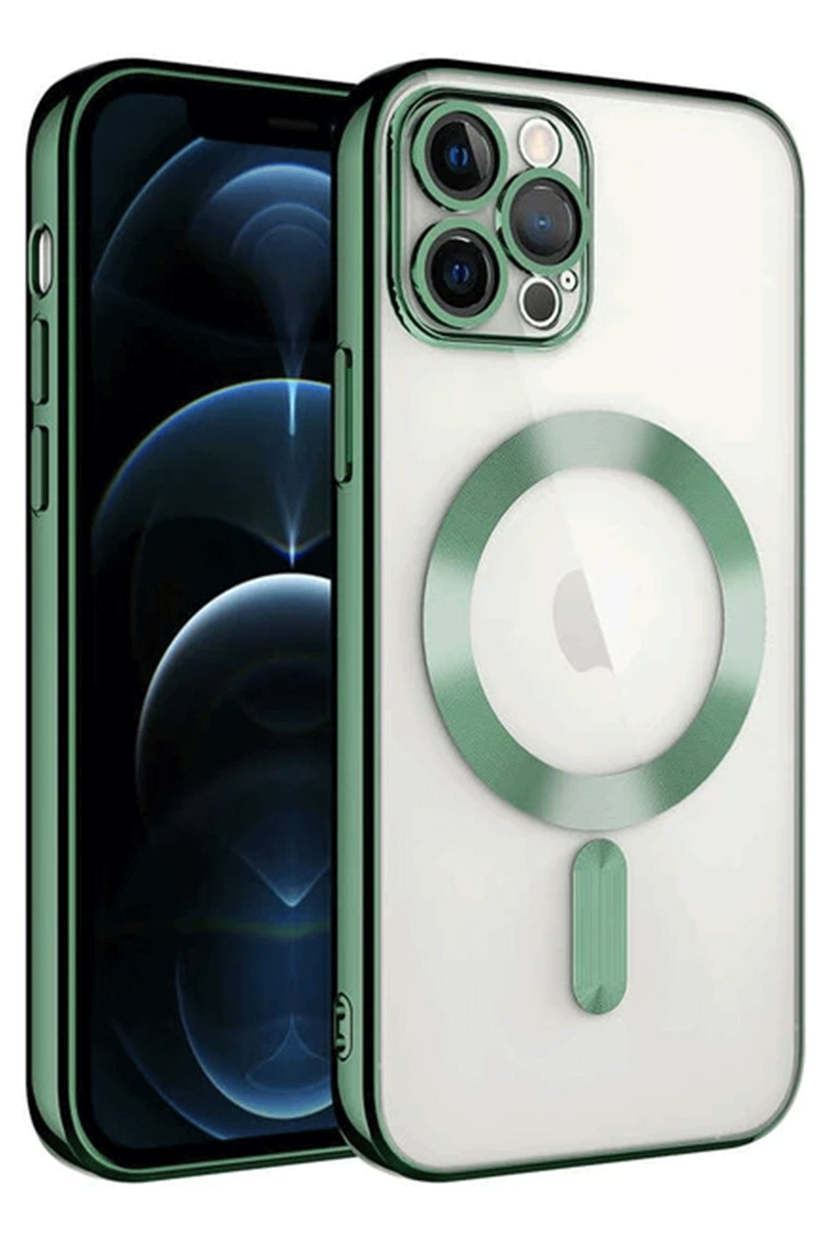 iPhone 14 Pro Max Kılıf Kross Magneticsafe Kapak - Koyu Yeşil