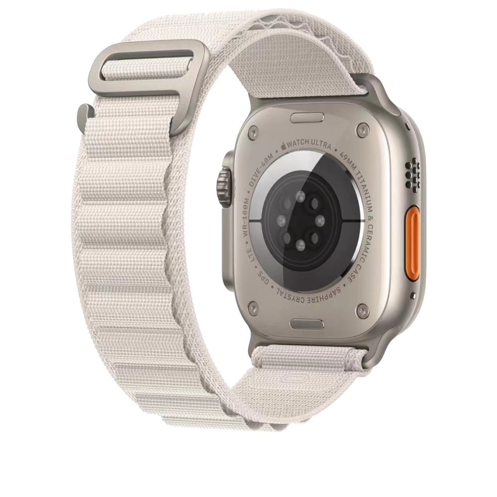 Apple Watch 45mm Mountain Kordon - Beyaz Apple Watch 45mm Mountain Kordon - Beyaz