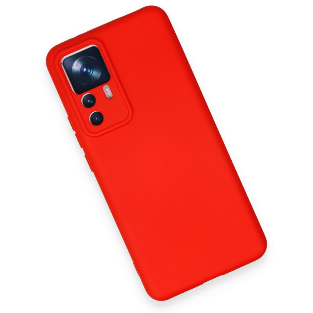  Xiaomi Mi 12T Kılıf Nano içi Kadife Silikon - Kırmızı