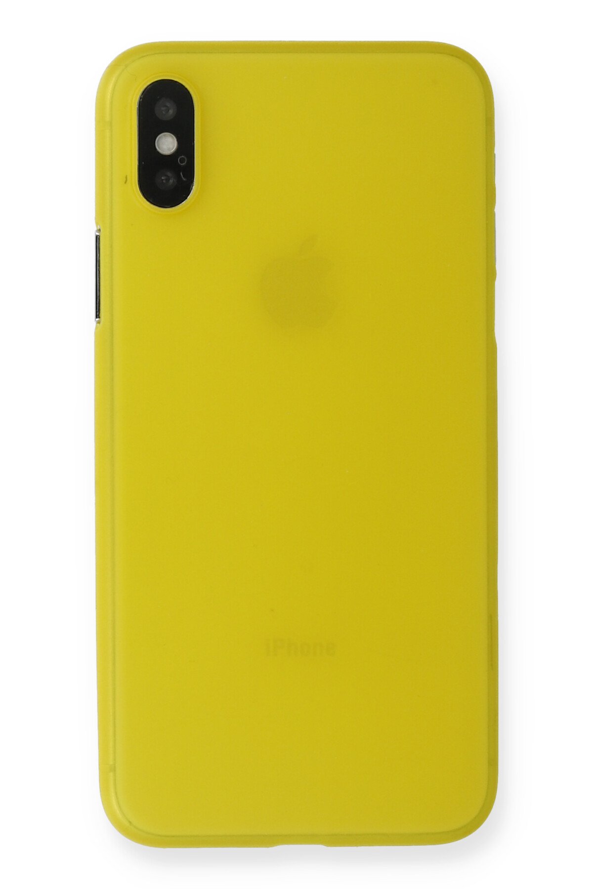  iPhone XS Kılıf PP Ultra İnce Kapak - Sarı
