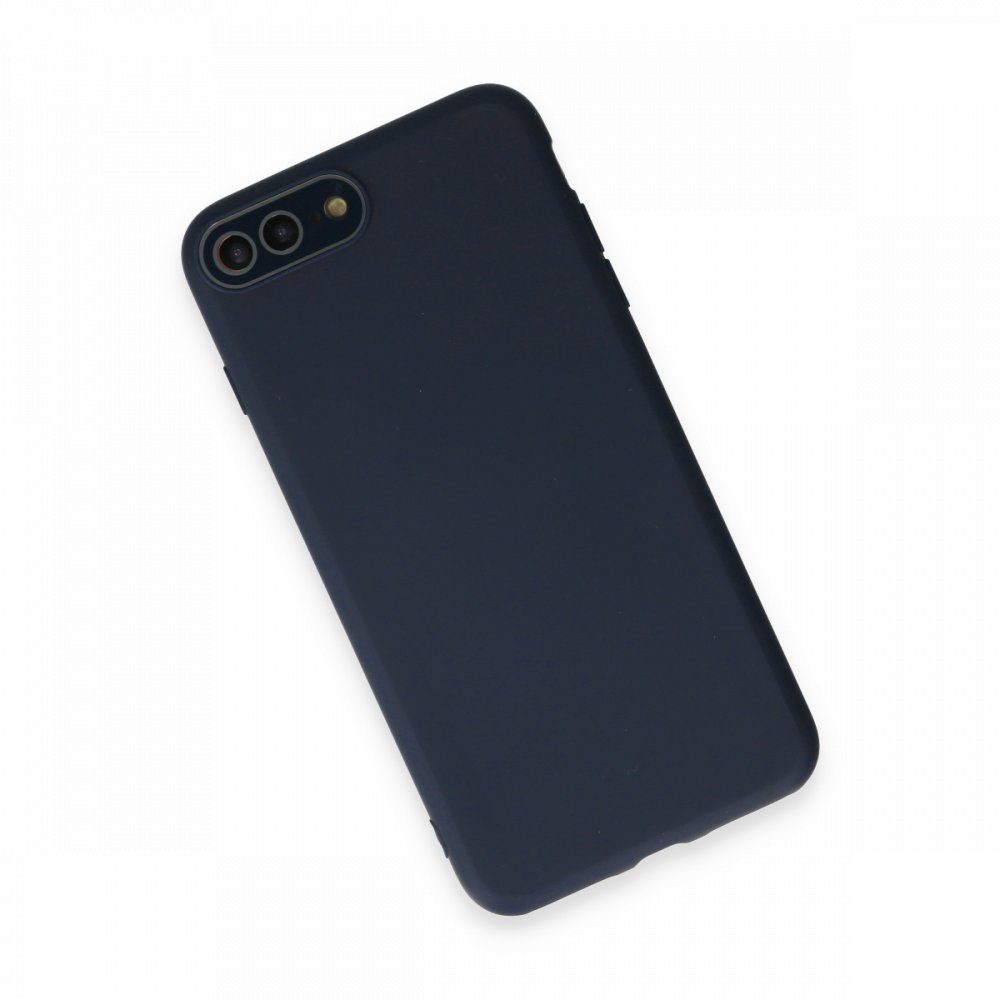  iPhone 8 Plus Kılıf Lansman Glass Kapak - Lacivert