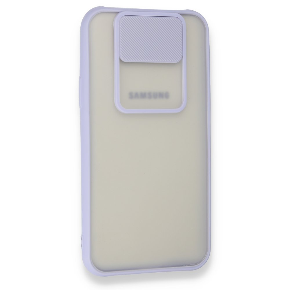  Samsung Galaxy J7 Kılıf Palm Buzlu Kamera Sürgülü Silikon - Lila