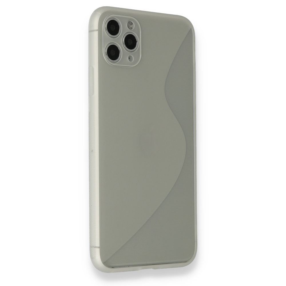  iPhone 11 Pro Max Kılıf S Silikon - Şeffaf