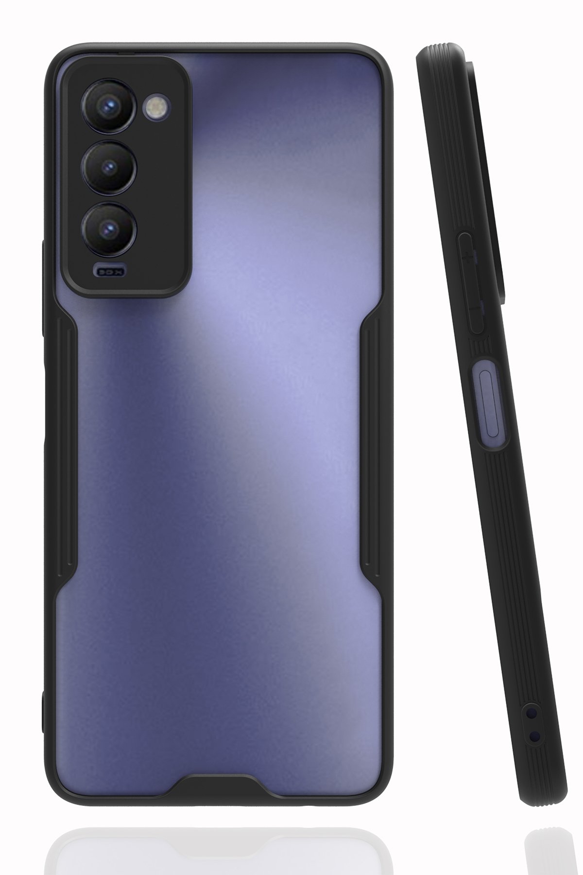  Tecno Camon 18P Kılıf Platin Silikon - Siyah