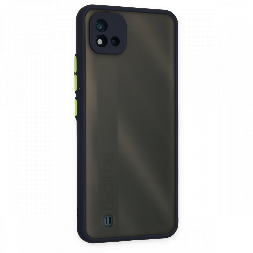Realme C11 2021 Kılıf Montreal Silikon Kapak - Lacivert  Realme C11 2021 Kılıf Montreal Silikon Kapak - Lacivert