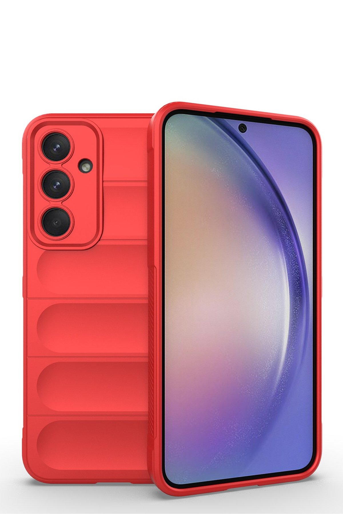  Samsung Galaxy M14 5G Kılıf Optimum Silikon - Kırmızı