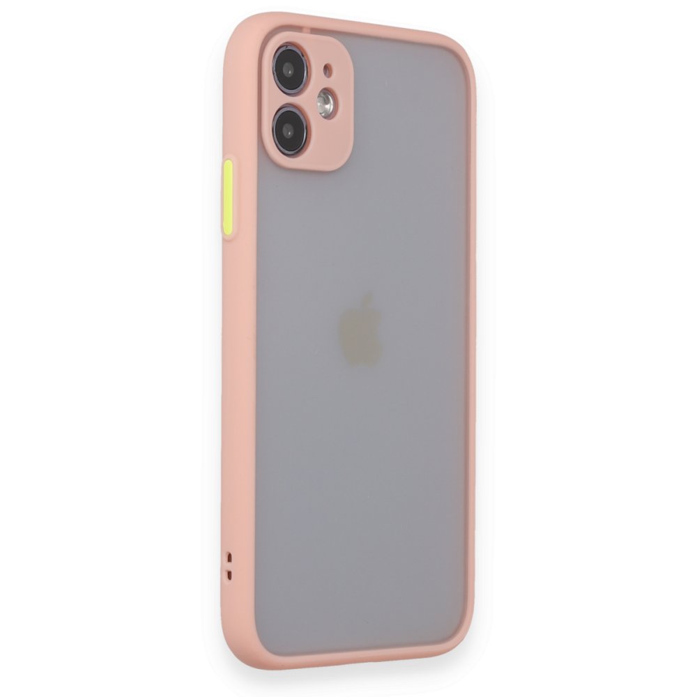 iPhone 11 Kılıf Montreal Silikon Kapak - Pembe iPhone 11 Kılıf Montreal Silikon Kapak - Pembe