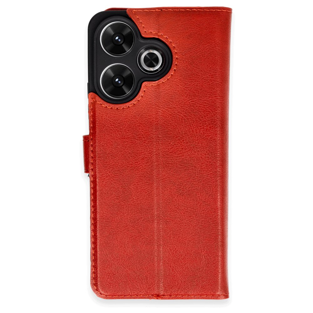 Redmi 13 4G Kılıf Trend S Plus Kapaklı Kılıf - Kırmızı Redmi 13 4G Kılıf Trend S Plus Kapaklı Kılıf - Kırmızı