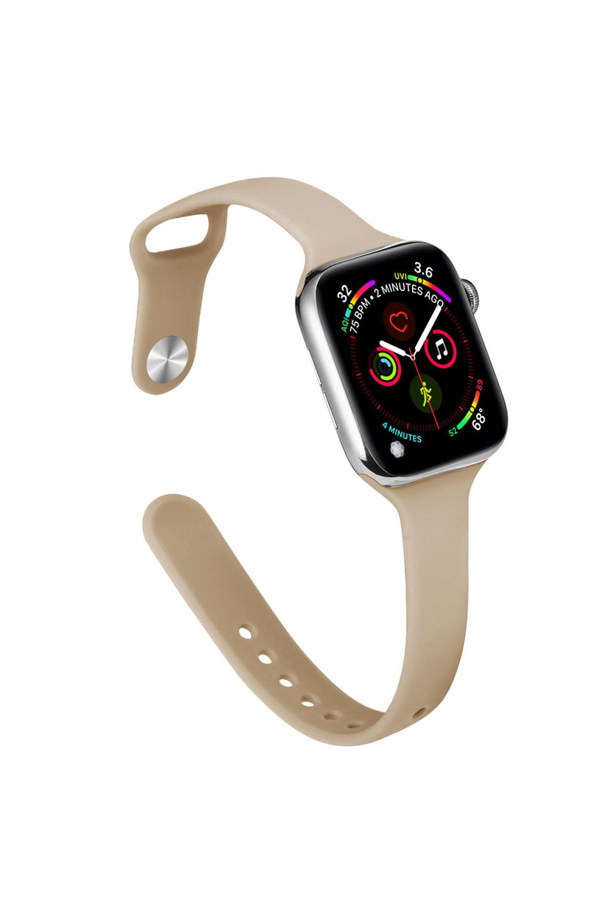 Apple Watch 44mm Klasik Kordon - Bej Apple Watch 44mm Klasik Kordon - Bej
