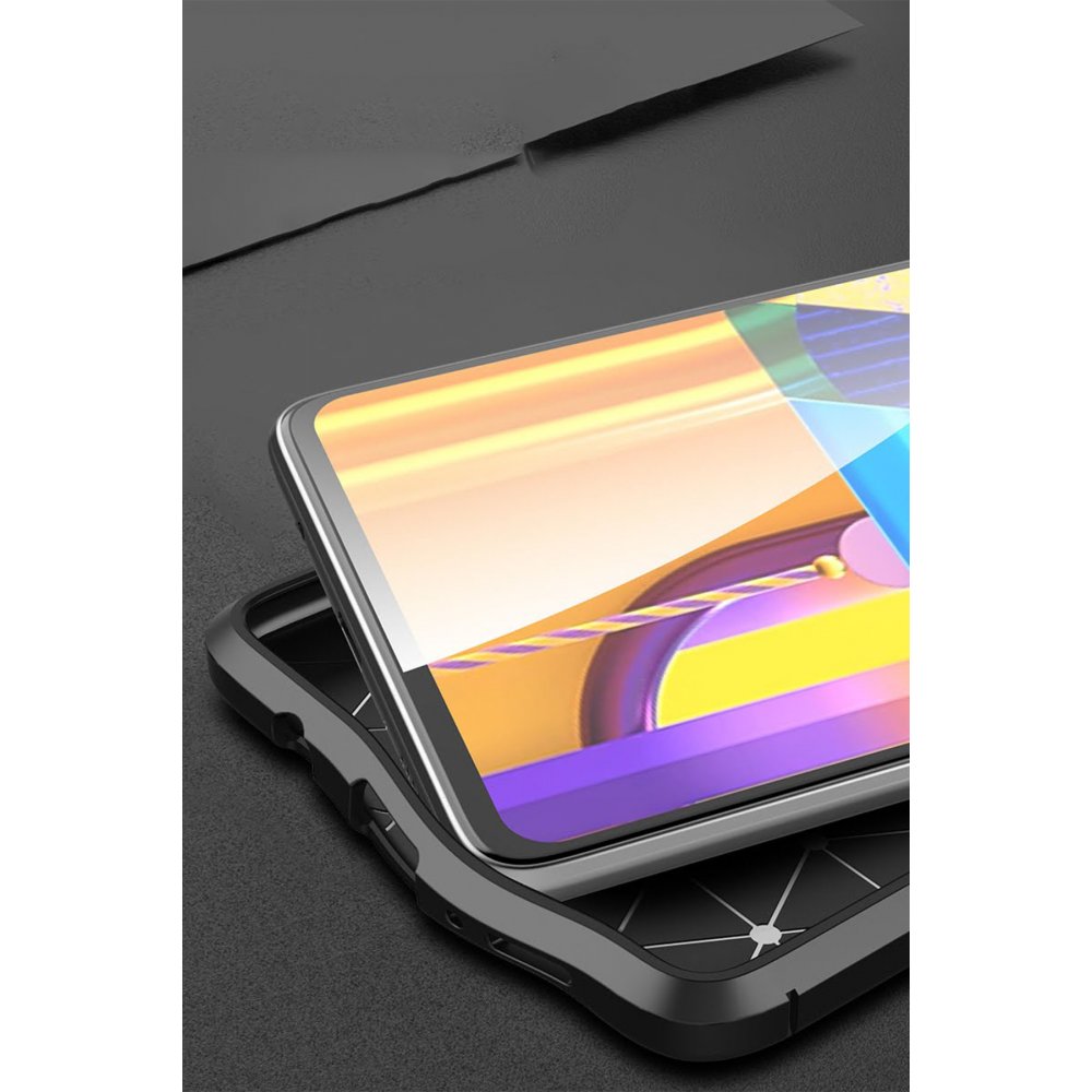  Samsung Galaxy M51 Kılıf Auto Focus Kapak - Kırmızı
