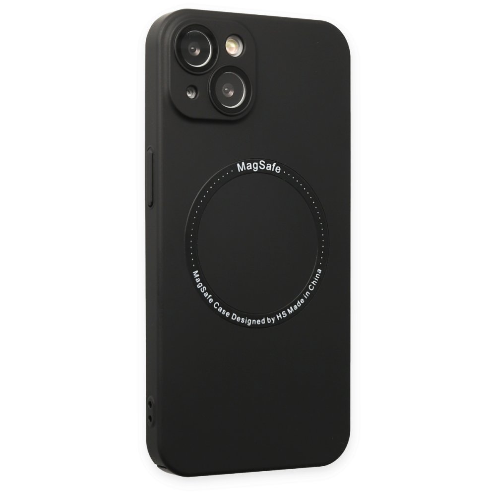  iPhone 14 Plus Kılıf Jack Magneticsafe Lens Silikon - Siyah
