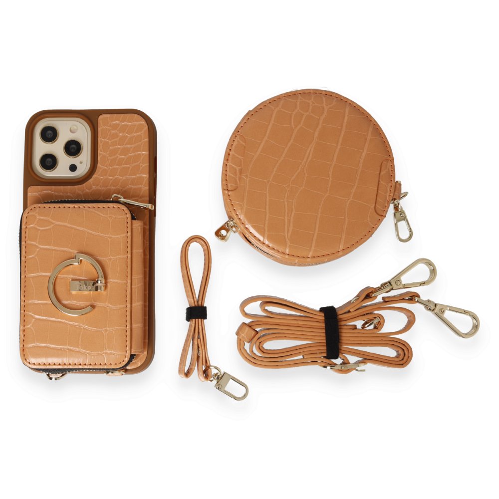 Joko iPhone 14 Pro Kılıf Ermes Kapak - Açık Turuncu Joko iPhone 14 Pro Kılıf Ermes Kapak - Açık Turuncu