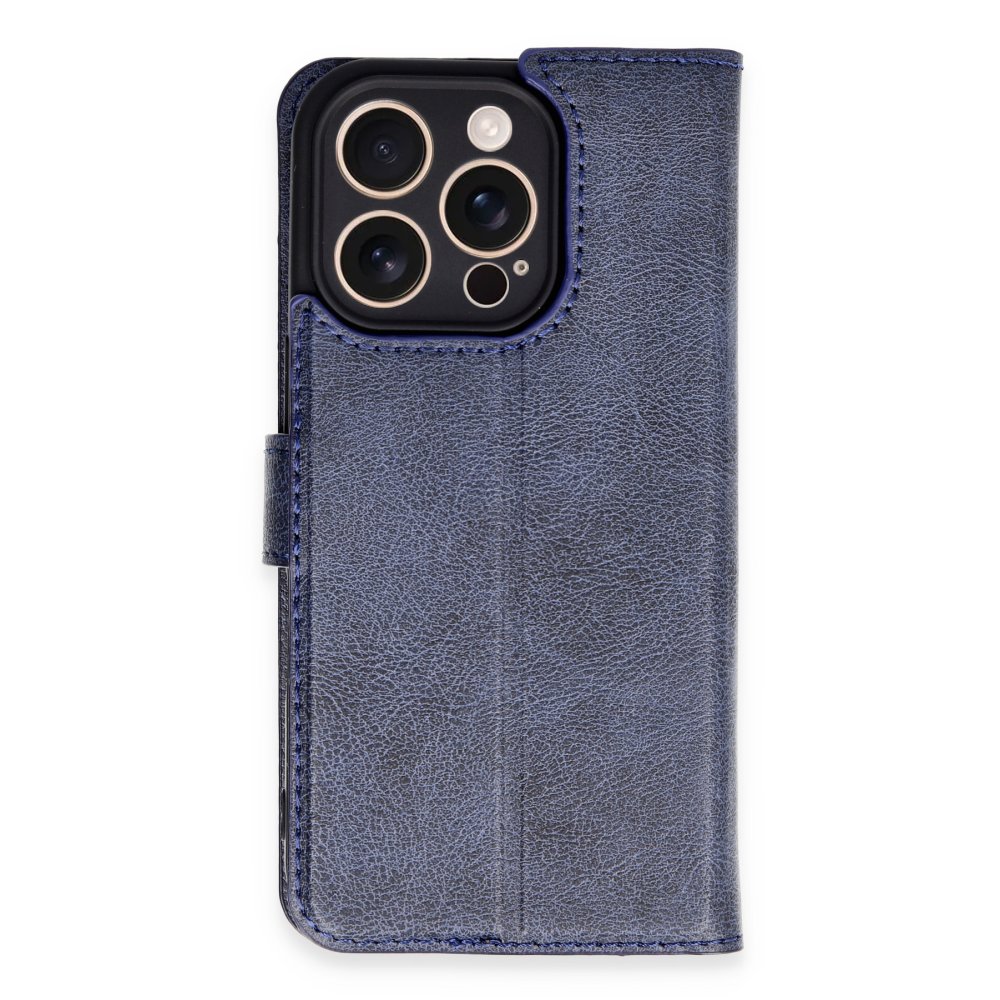  iPhone 16 Pro Kılıf Trend S Plus Kapaklı Kılıf - Lacivert