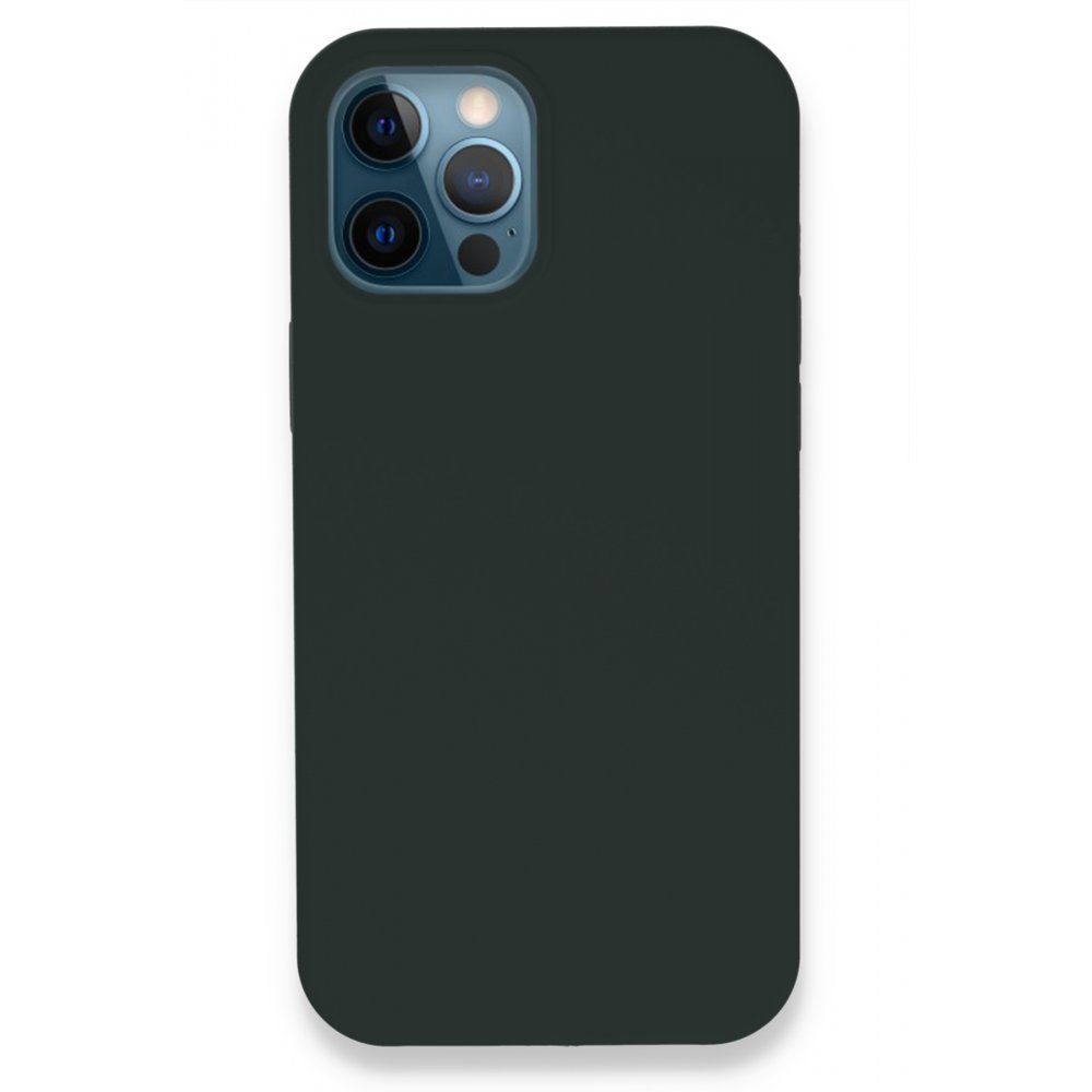  iPhone 12 Pro Max Kılıf Lansman Legant Silikon - Koyu Gri