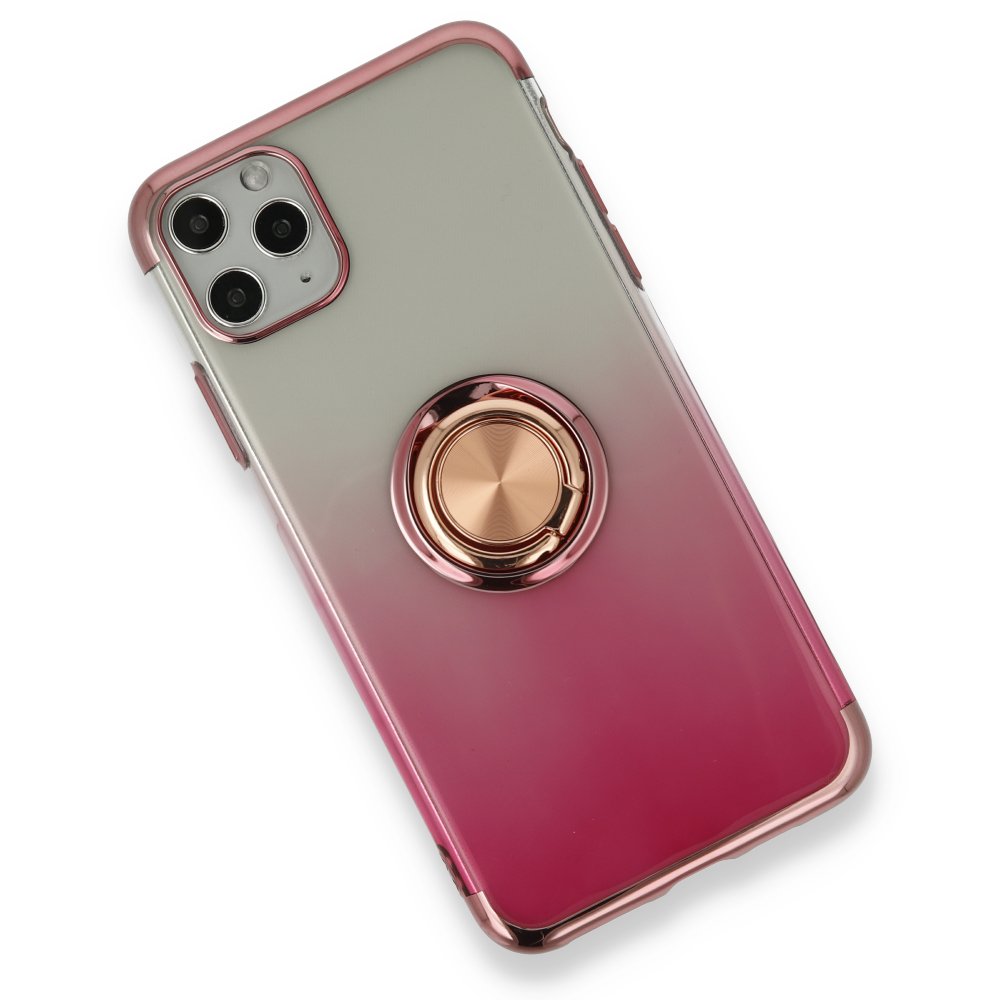  iPhone 11 Pro Kılıf Marvel Yüzüklü Silikon - Pembe