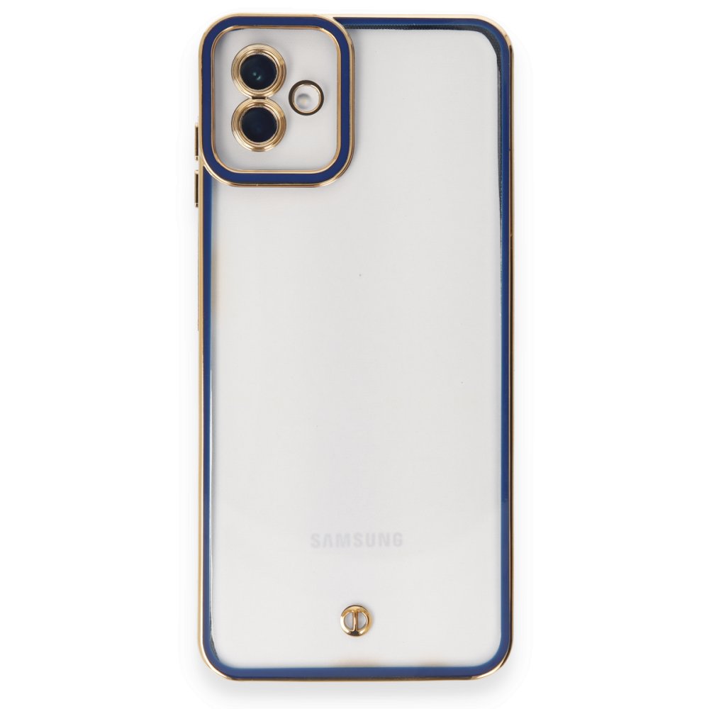 Samsung Galaxy A04 Kılıf Liva Lens Silikon - Mavi