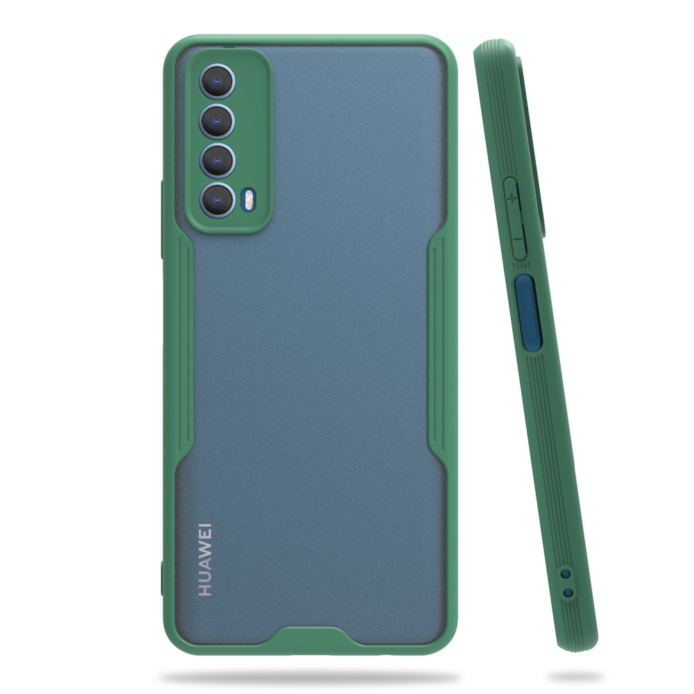 Huawei P Smart 2021 Kılıf Platin Silikon - Yeşil  Huawei P Smart 2021 Kılıf Platin Silikon - Yeşil
