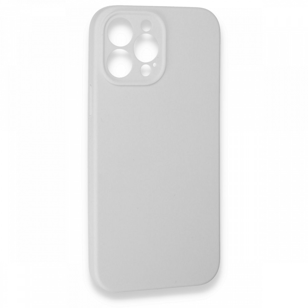  iPhone 13 Pro Max Kılıf Lansman Legant Silikon - Beyaz