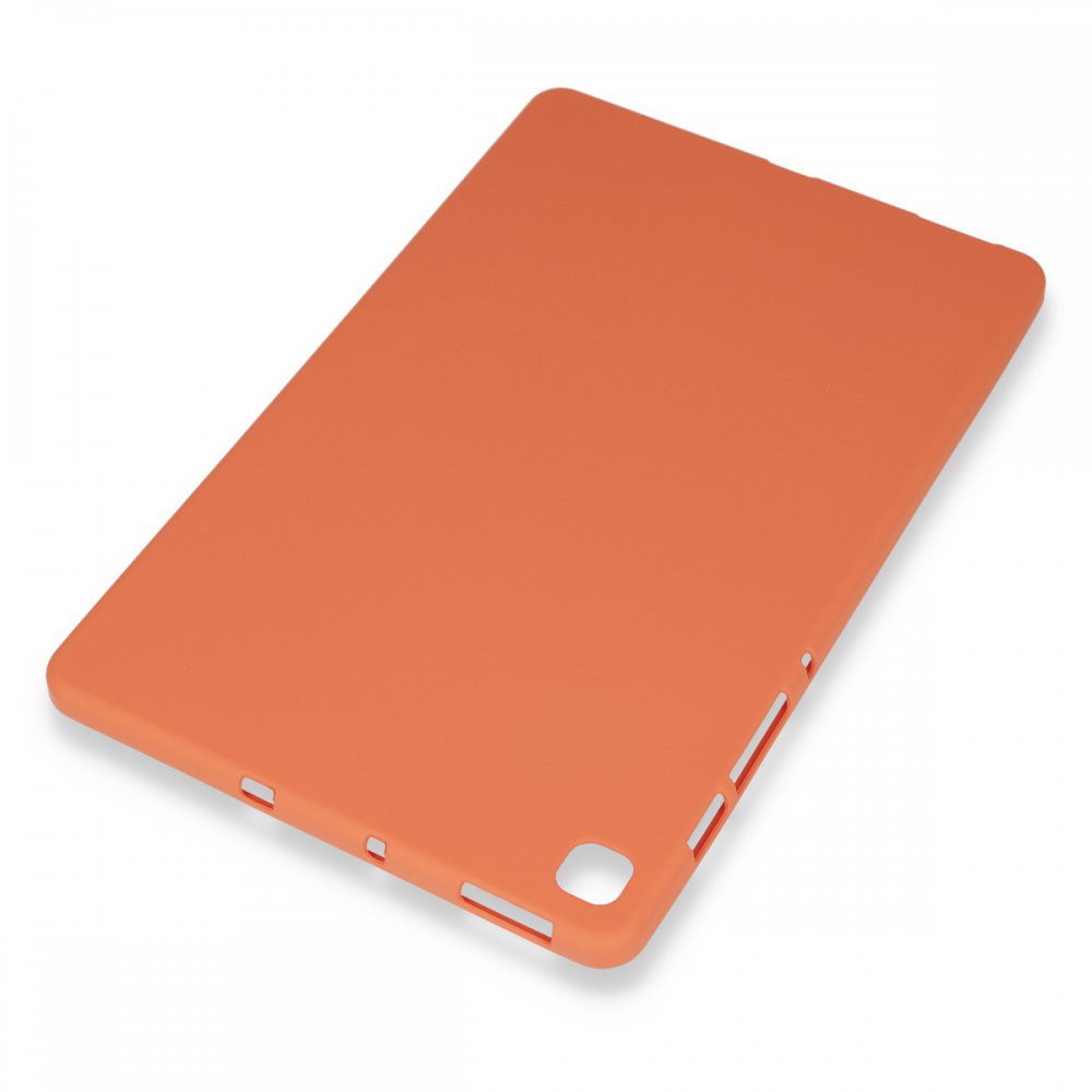  Samsung Galaxy P610 Tab S6 Lite 10.4 Kılıf Evo Tablet Silikon - Turuncu