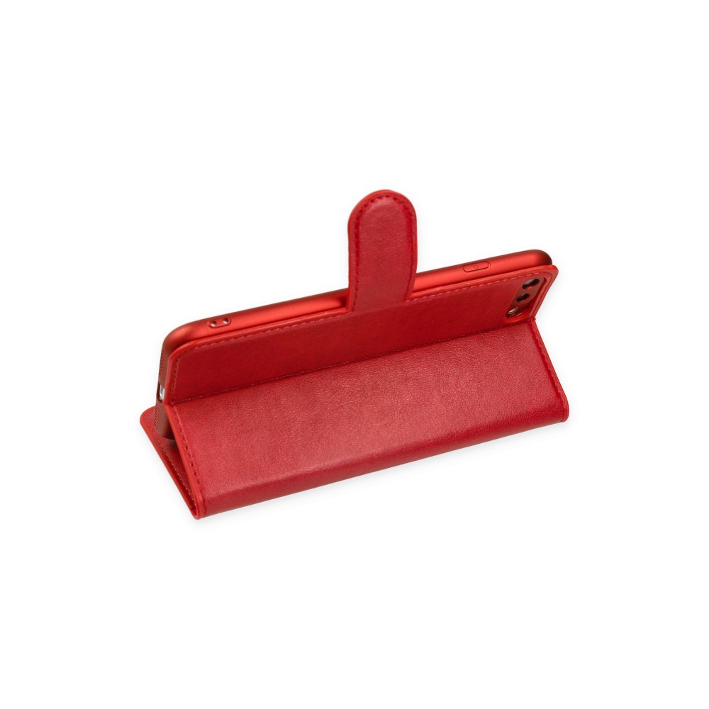 iPhone 8 Plus Kılıf Trend S Plus Kapaklı Kılıf - Kırmızı iPhone 8 Plus Kılıf Trend S Plus Kapaklı Kılıf - Kırmızı