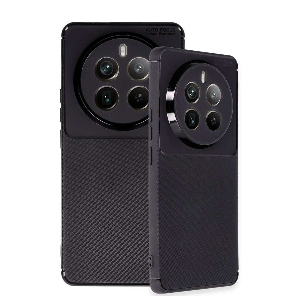 Realme 12 Pro Kılıf Auto Focus Karbon Kapak - Siyah Realme 12 Pro Kılıf Auto Focus Karbon Kapak - Siyah