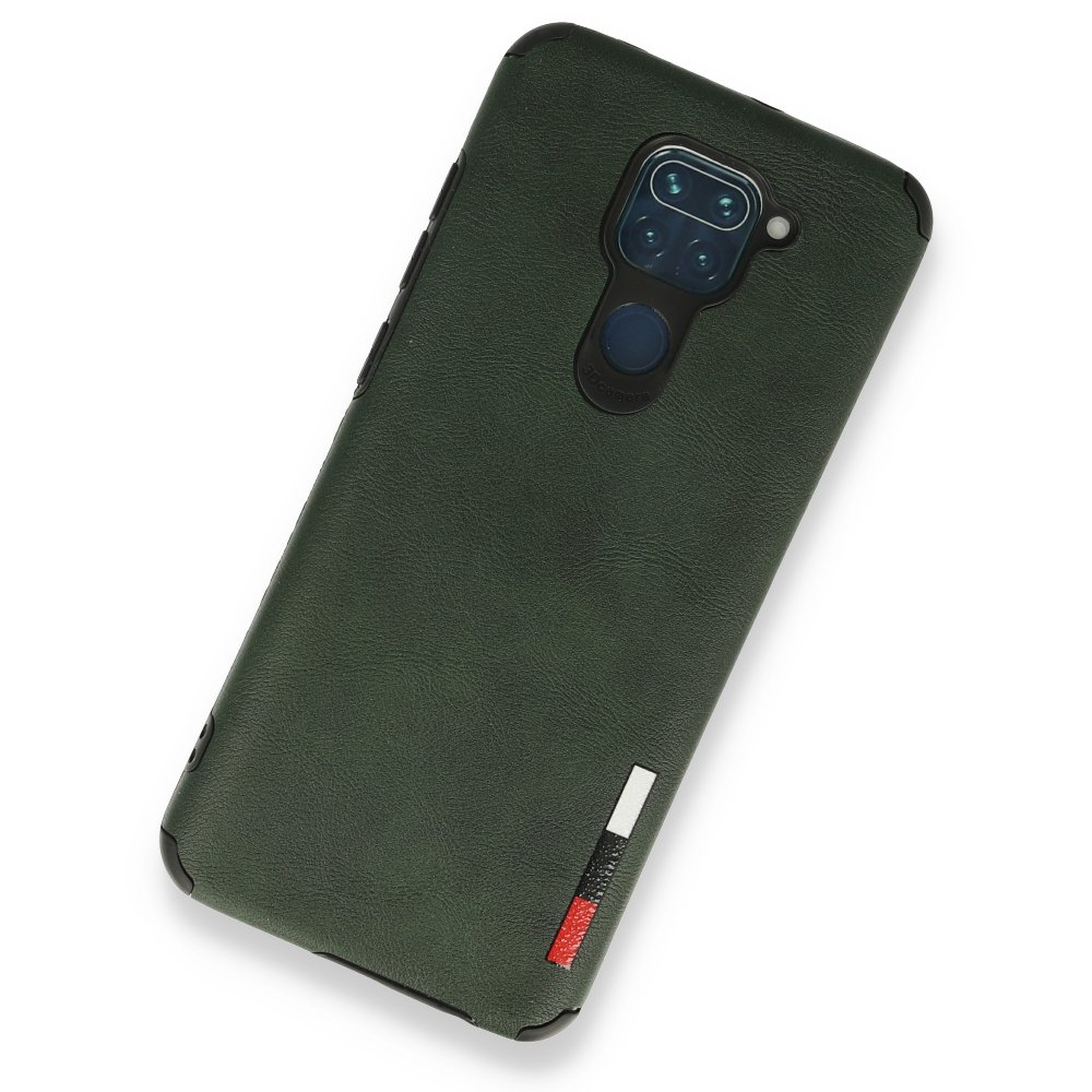 Redmi Note 9 Kılıf Loop Deri Silikon - Yeşil