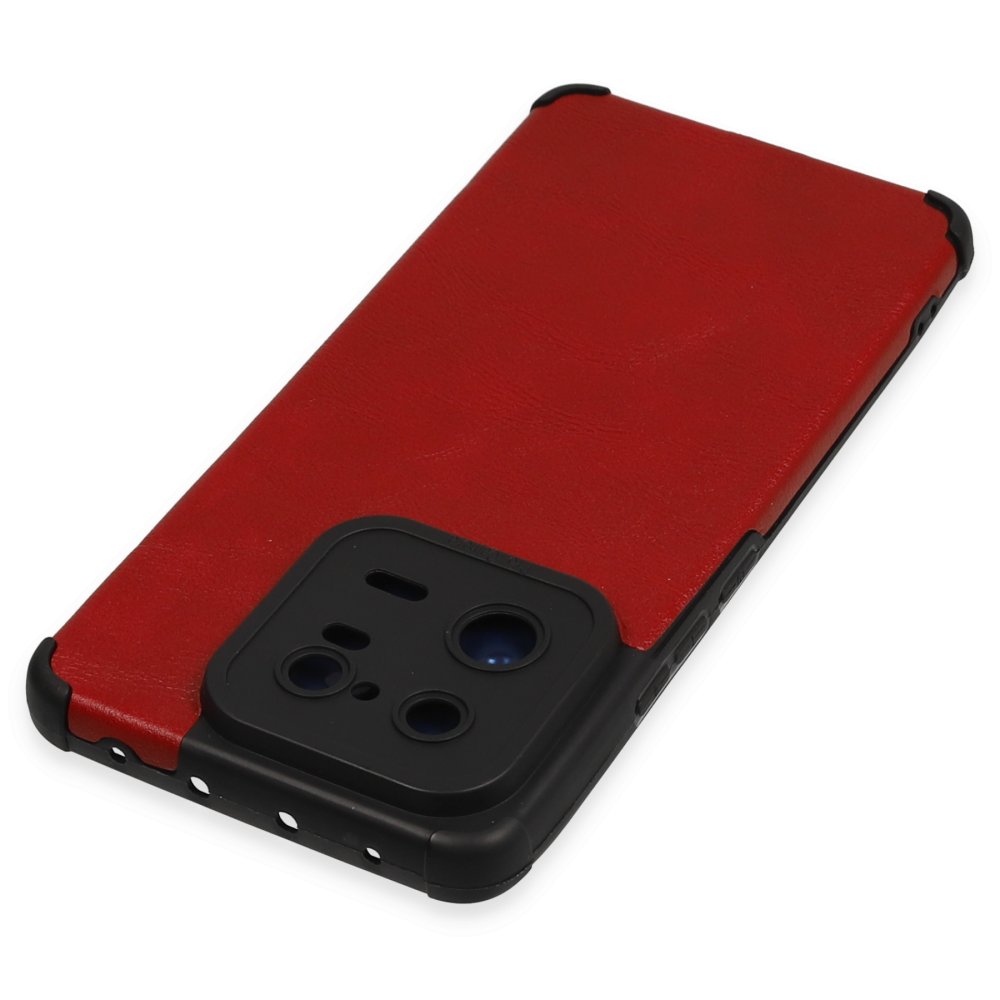 Xiaomi Mi 13 Pro Kılıf Loop Deri Silikon - Kırmızı  Xiaomi Mi 13 Pro Kılıf Loop Deri Silikon - Kırmızı