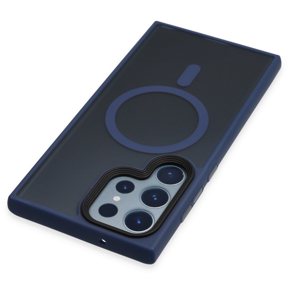  Samsung Galaxy S23 Ultra Kılıf Trex Magneticsafe Kapak - Lacivert
