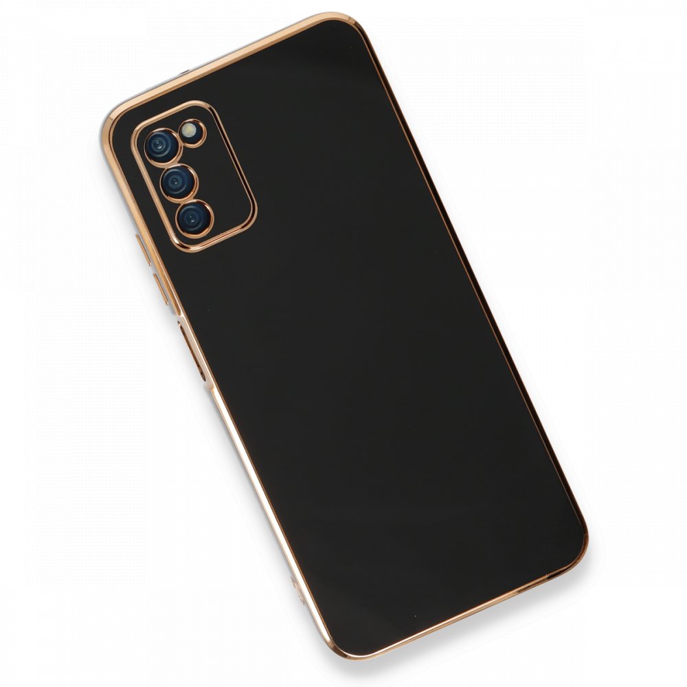  Samsung Galaxy A03S Kılıf Volet Silikon - Siyah