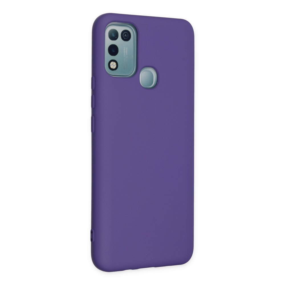  İnfinix Hot 11 Play Kılıf Nano içi Kadife Silikon - Mor
