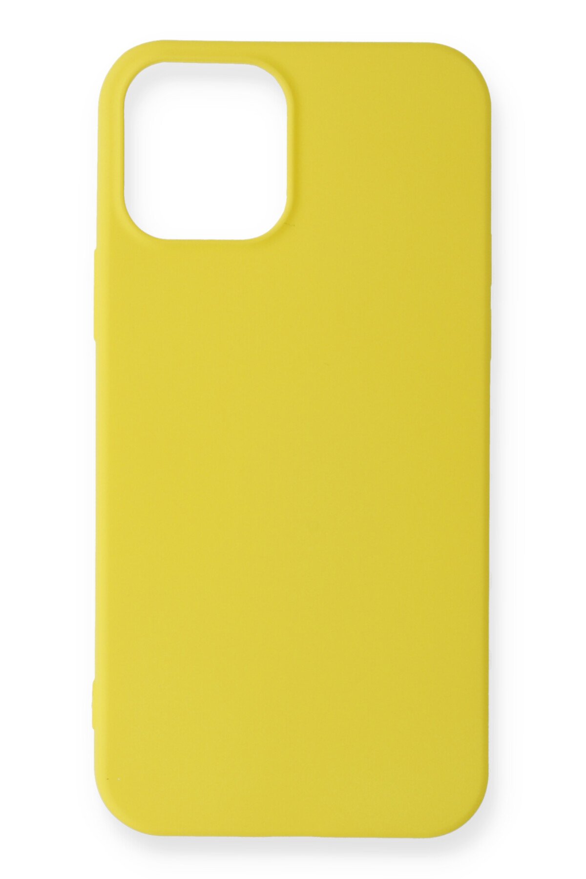  iPhone 12 Mini Kılıf First Silikon - Sarı