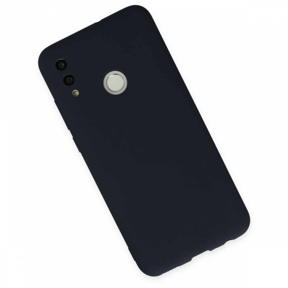 Huawei P Smart 2019 Kılıf Nano içi Kadife Silikon - Lacivert  Huawei P Smart 2019 Kılıf Nano içi Kadife Silikon - Lacivert