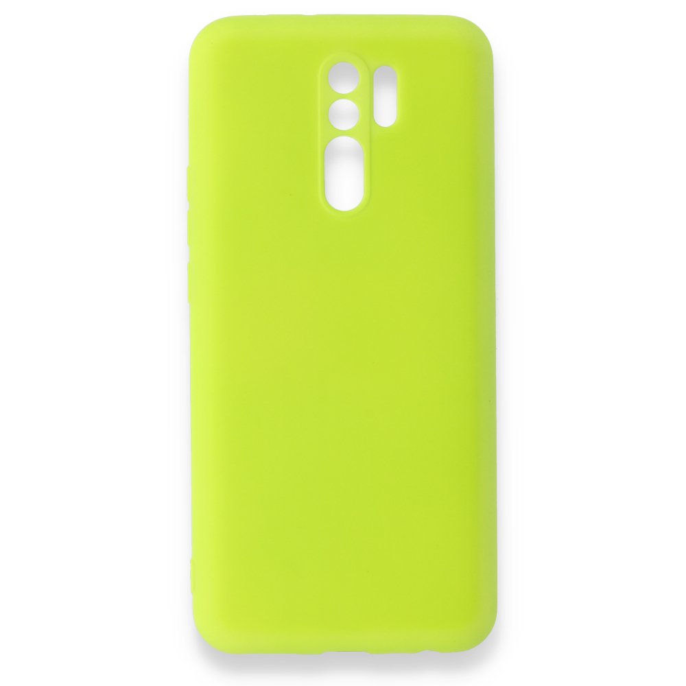 Redmi 9 Kılıf Nano içi Kadife Silikon - Sarı Redmi 9 Kılıf Nano içi Kadife Silikon - Sarı