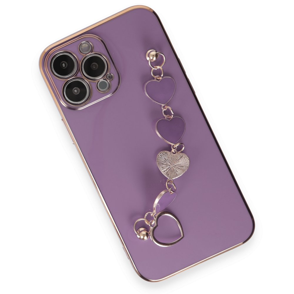 iPhone 14 Pro Max Kılıf Esila Silikon - Mor  iPhone 14 Pro Max Kılıf Esila Silikon - Mor